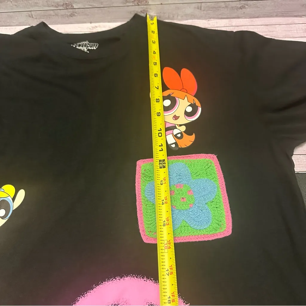 Cartoon Network Women’s The Power Puff Girls Black Tee XL - Image 9