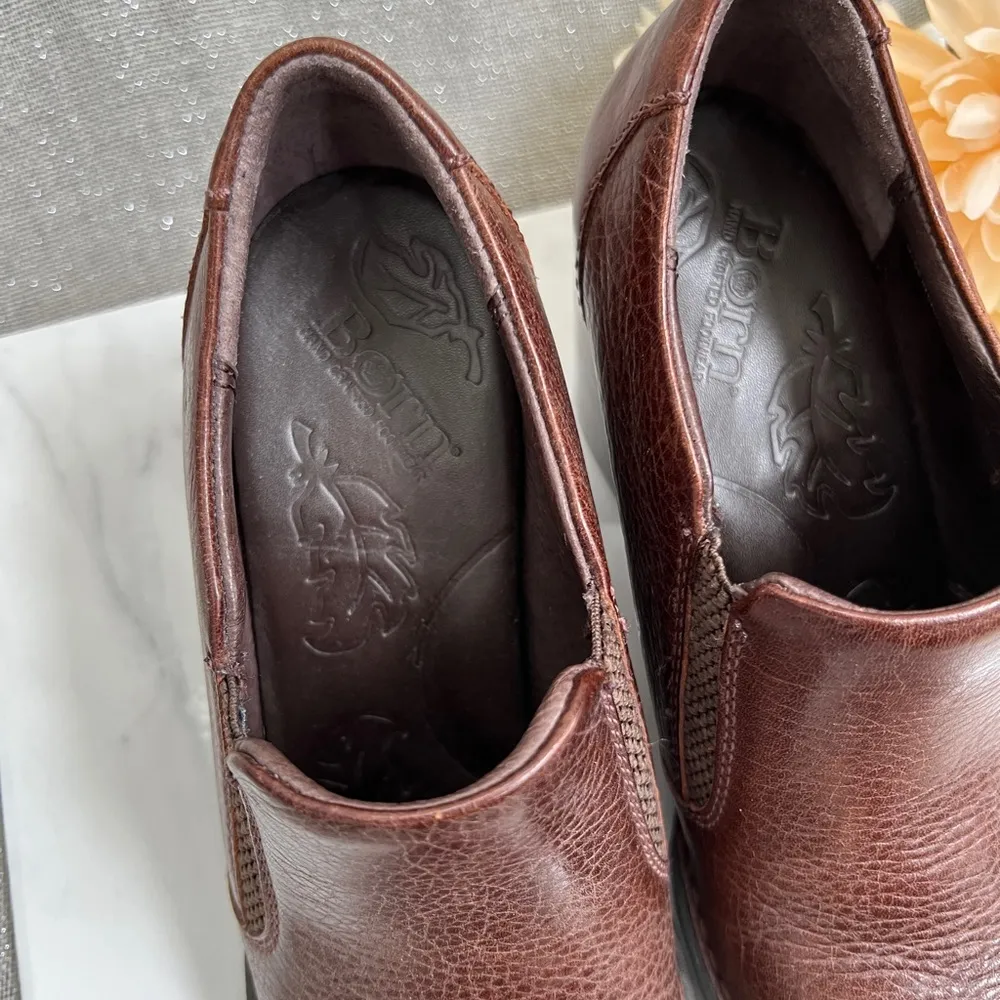 Born Leather Shoes size 7.5 Brown - Image 10