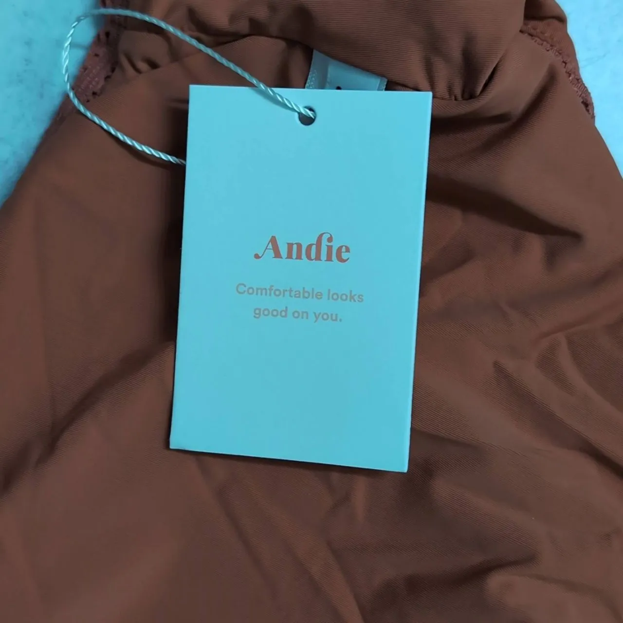 ANDIE NWT  Maui Top Bikini Cedar (Rust) Crochet Adjustable Straps Size XXXL - Image 8