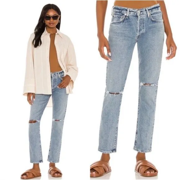 Citizens Of Humanity Emerson Slim Boyfriend Freeport Size 25 - Image 2