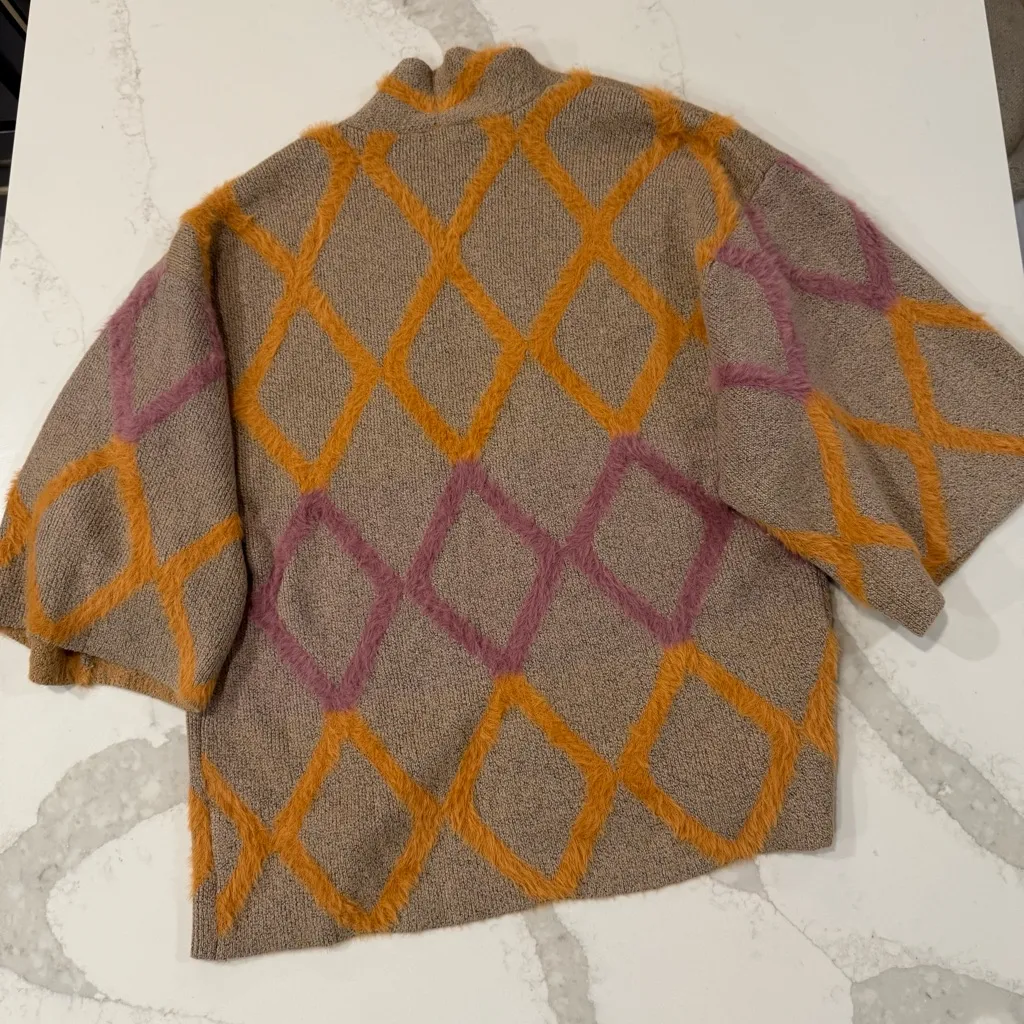 Kori America NWT Diamond Open Front Plush Cardigan Sweater Women’s M/L Coatigan - Image 10