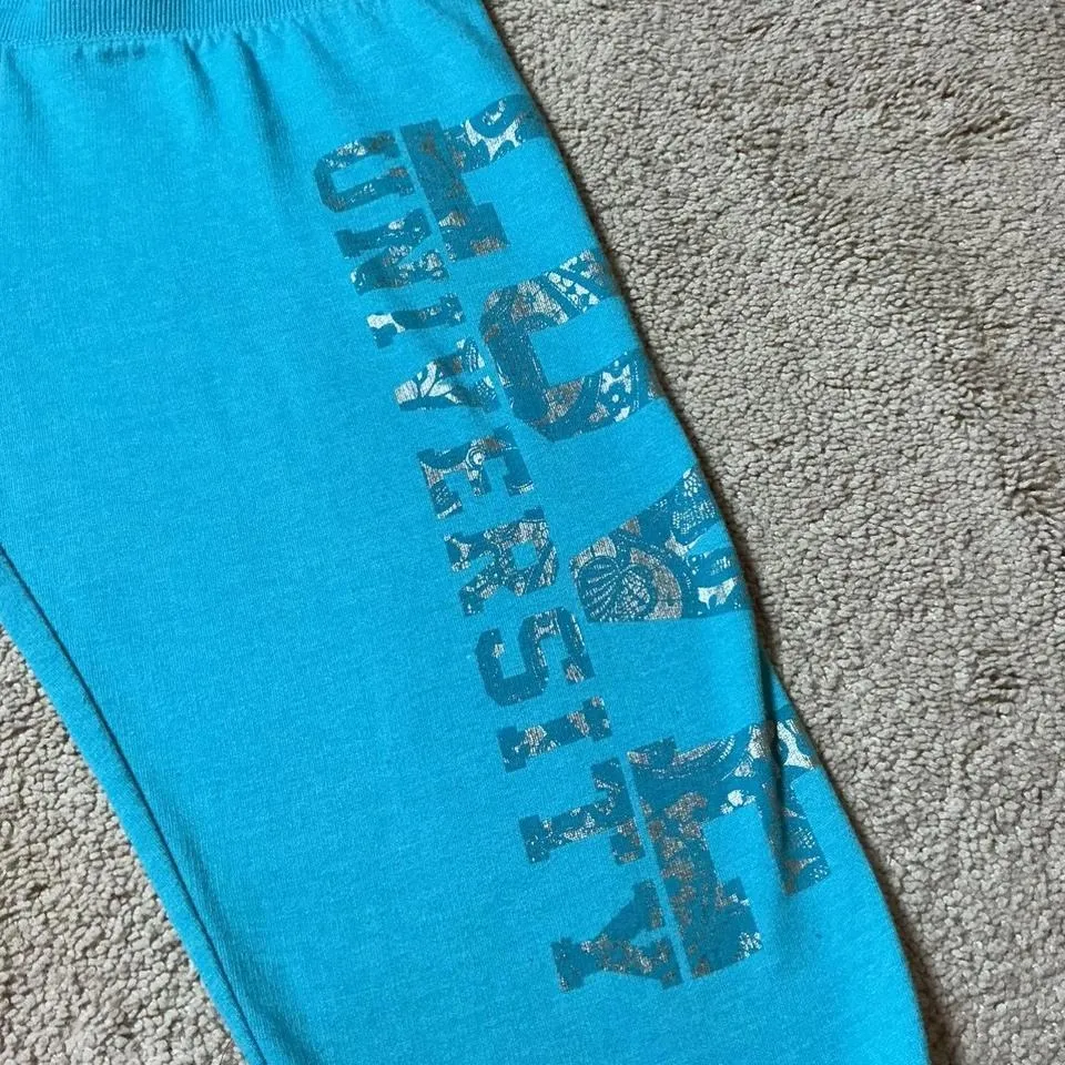 University Drive Blue Y2K Low Rise Sweatpants Lounge Pants Size L Wide Leg Size L - Image 7