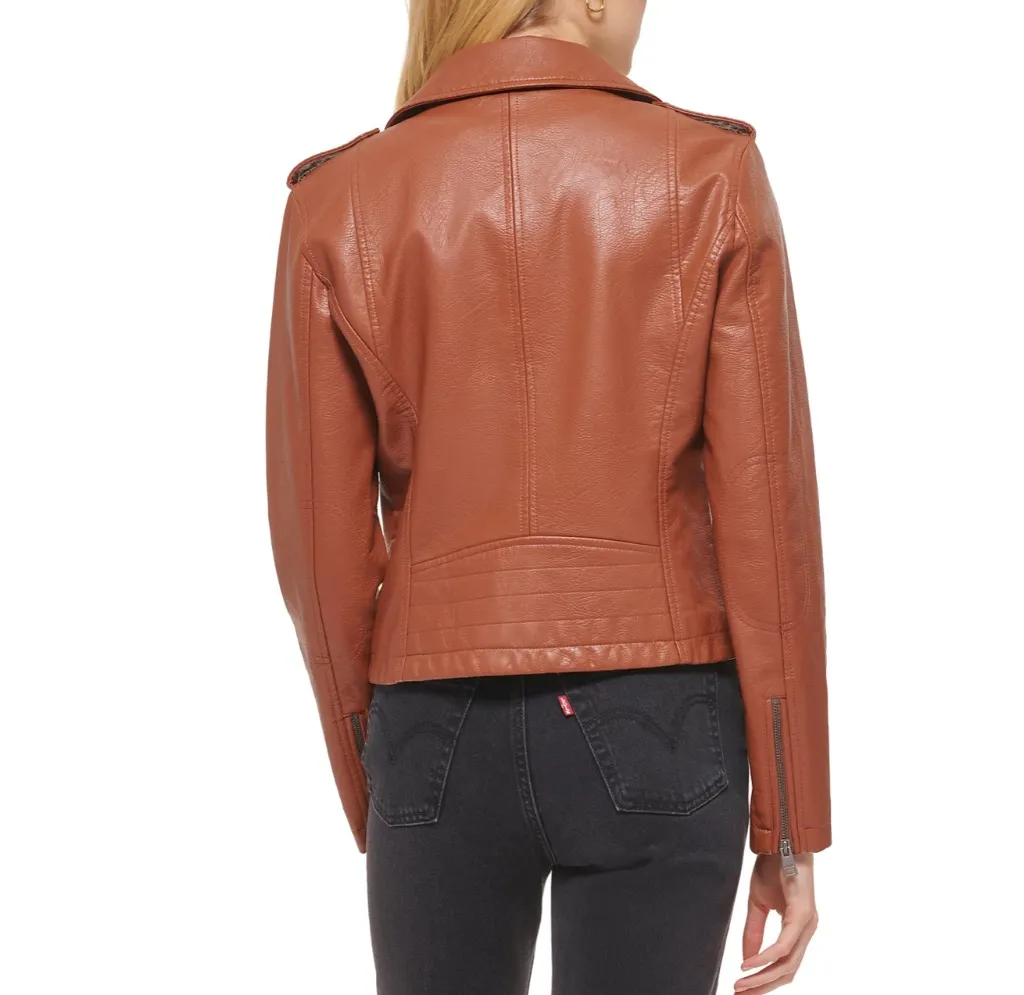 Levi's Women's Classic Faux Leather Asymmetrical Moto Jacket - Image 3
