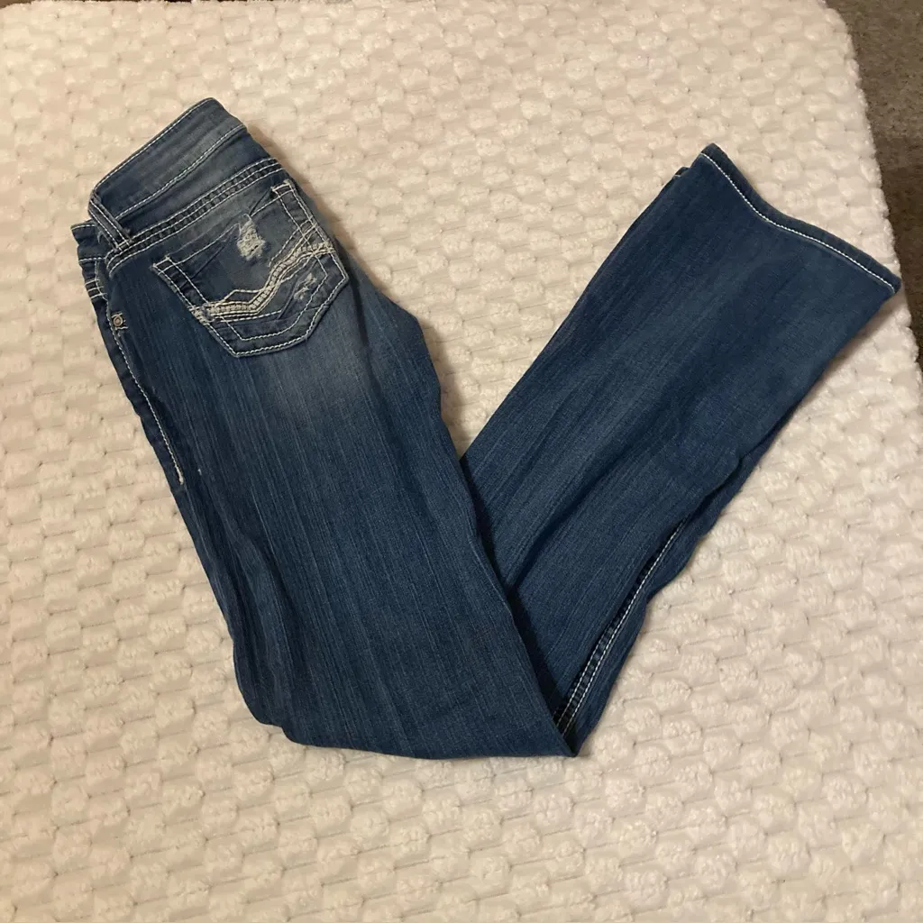 BKE Women's Starlite Jeans in Deep Blue - Image 2