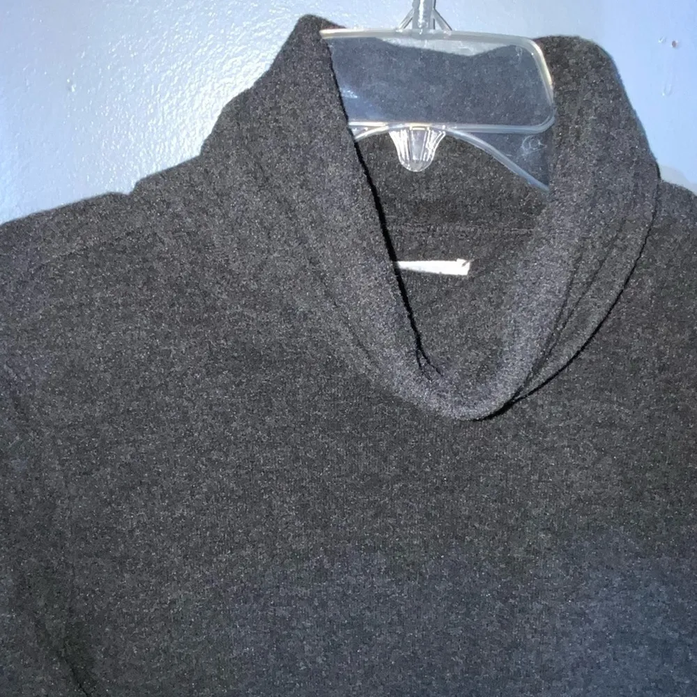 Lou & Grey Buttery Soft Gray Turtleneck Loose Fit Long Sleeve Casual Work Top M - Image 5