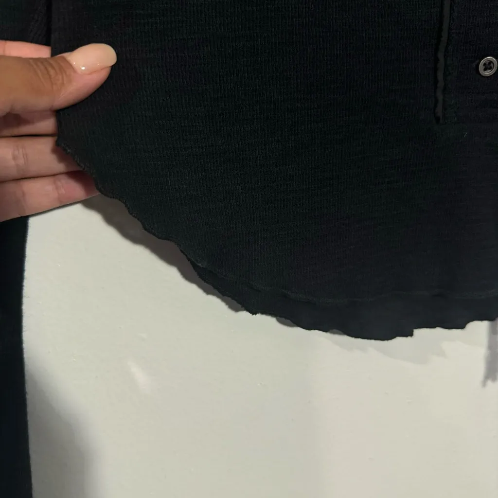 NEW We The Free Free People Cecilia Shirt In Black‎ Size Medium - Image 7