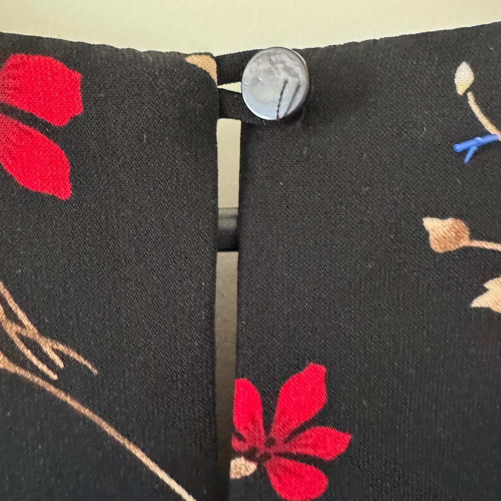 Vintage Elaine Benes sz 2X Black Floral Short Sleeve Sheath Maxi Dress Evening - Image 6