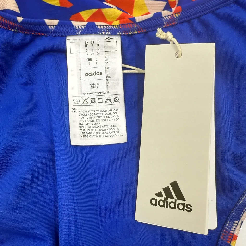 Adidas-Farm Rio 3-Stripes CLX Swimsuit Women’s size 6 NWT - Image 8