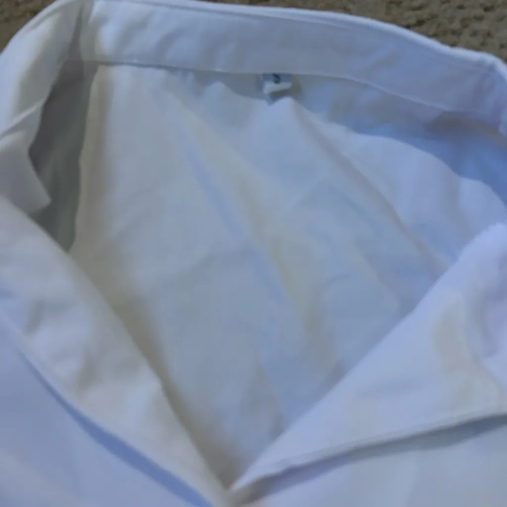 White working Shirt Office Button Up Shirt Top unused - Image 3