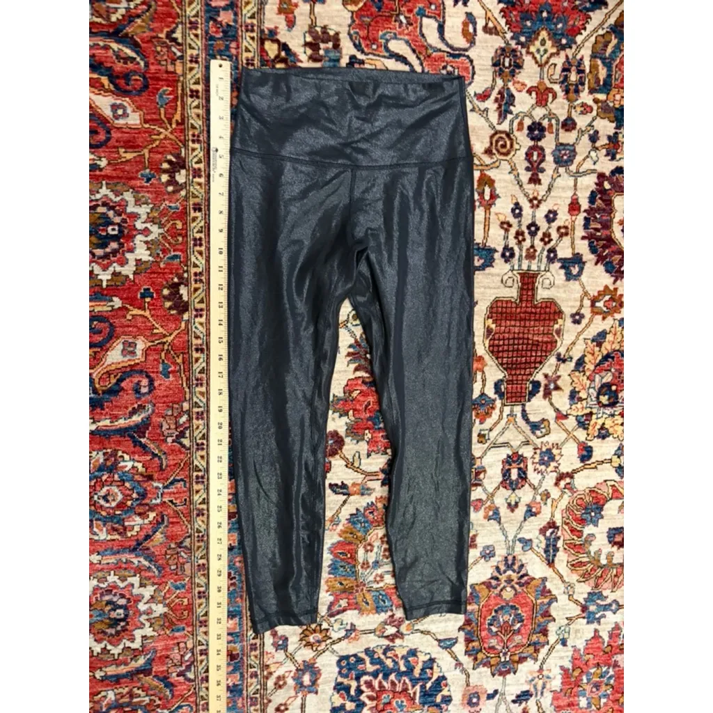 Lululemon Align High-Rise Pant 25" in Shine Radiate Foil Print Black Size 8 - Image 2