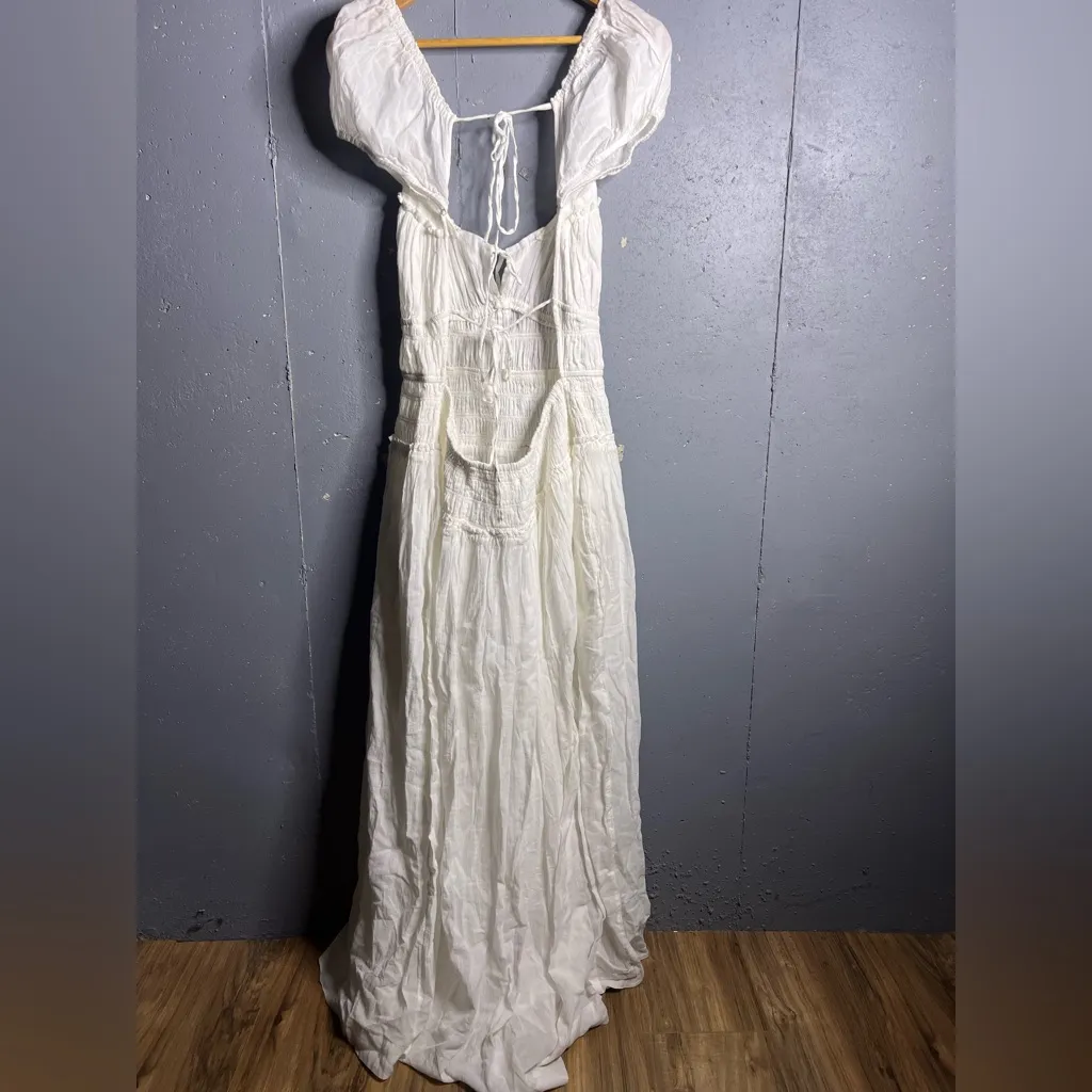 Free People Feeling Bonita Midi Dress in White.  Size XL
NWOT - Image 5