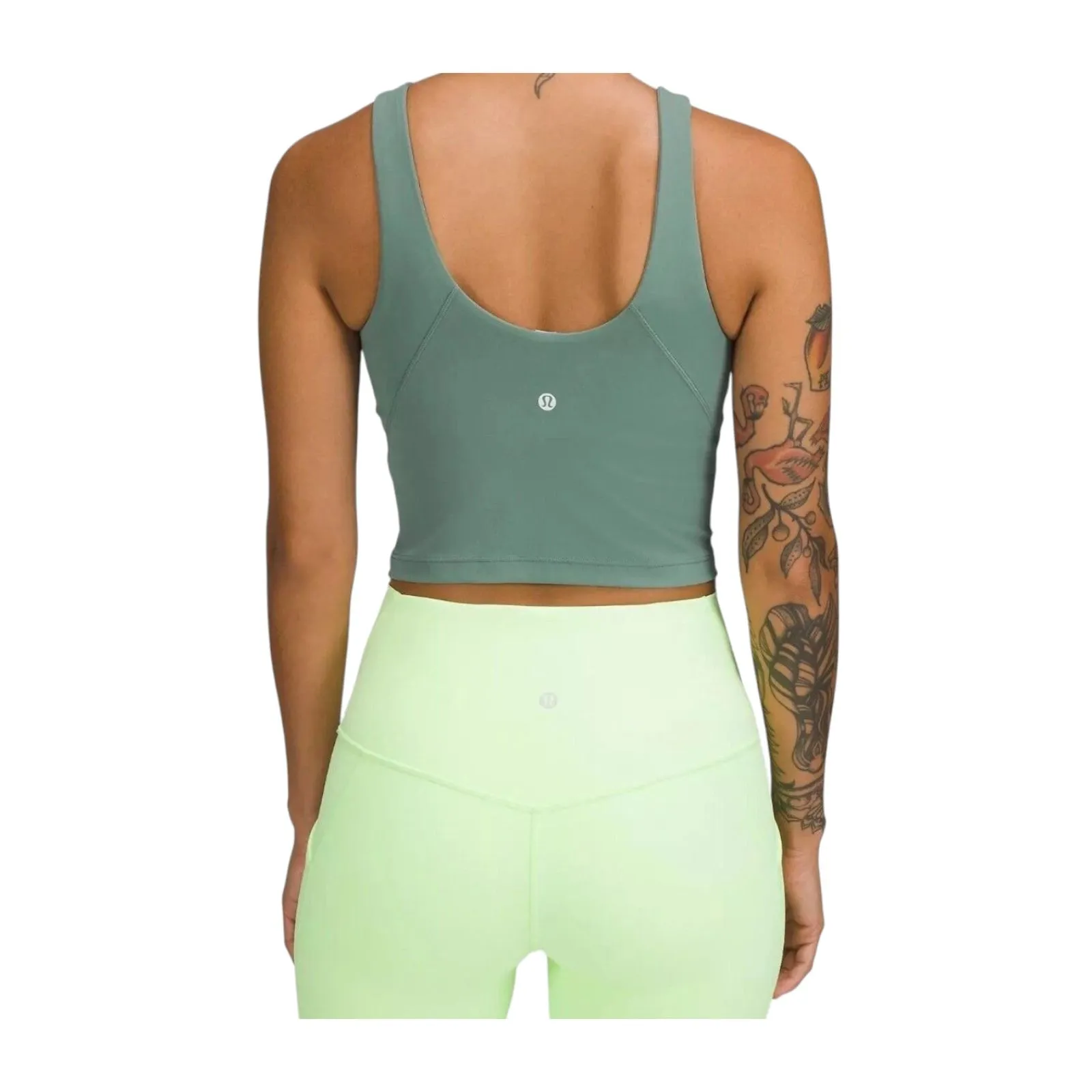 Lululemon Align High Neck Tank Top Tidewater Teal Blue Size 2 - READ - Image 4