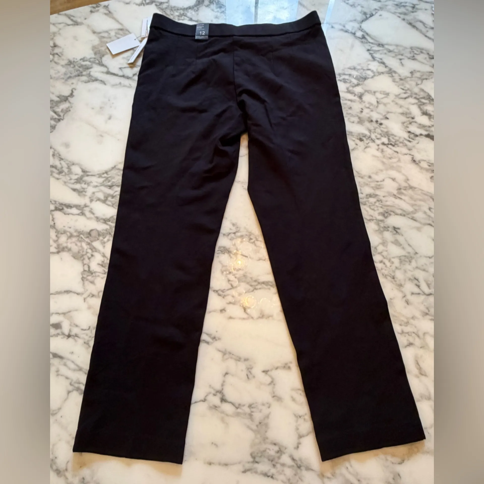 NWT Amanda & Chelsea Chloe Ponte Black Slim Leg Pant Sz 12 - Image 3