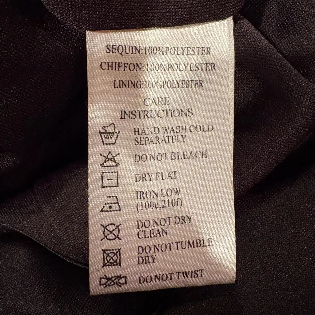 Motel Rocks Black romper with Silver Sequins - Image 7