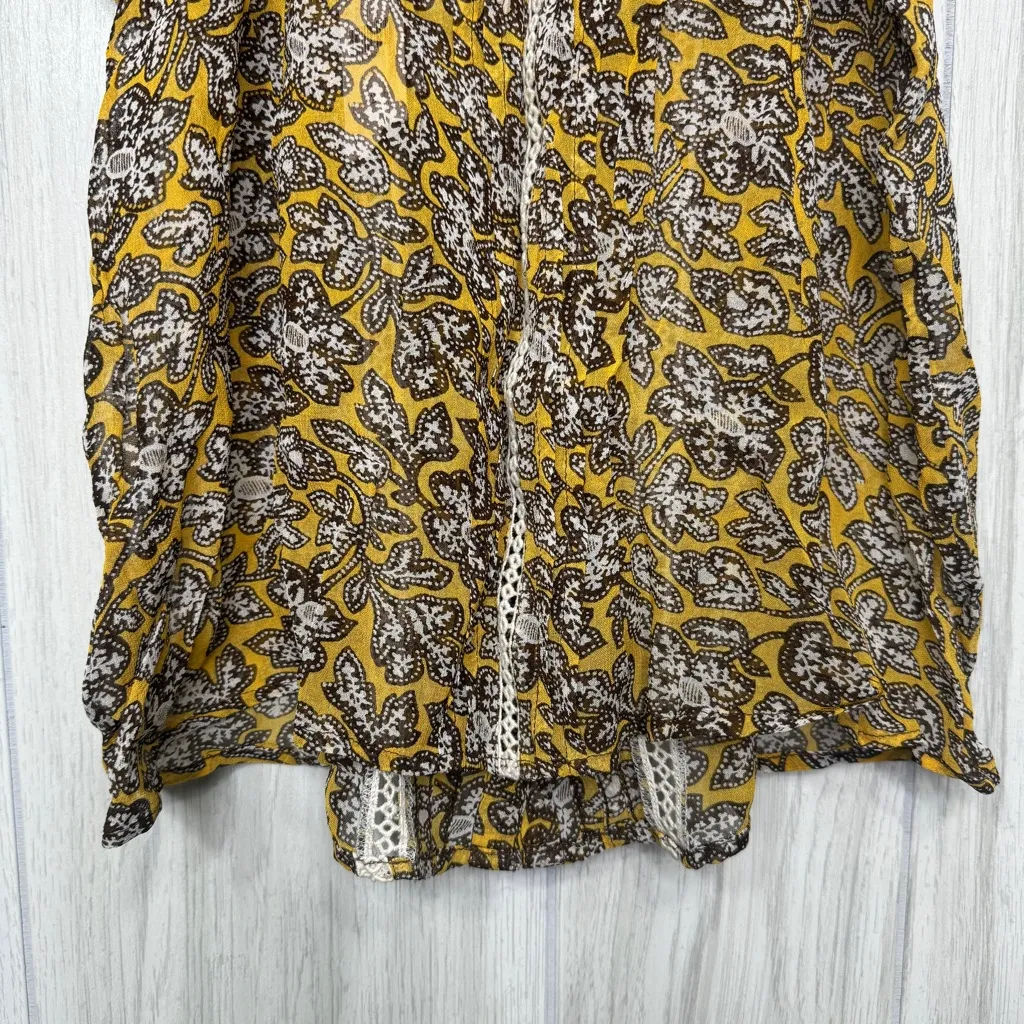 NWT Anthropologie Bardot Blouse Floral Print Sheer Tank Top size 2 NEW - Image 7