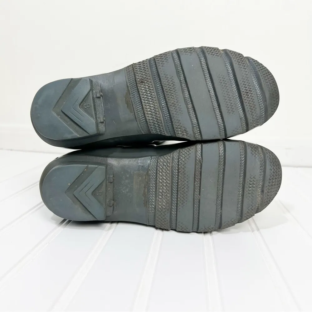 Hunter  Tall Wellies Gloss Rain boots Size 7 Dark Gray w/ 2 pair of inserts - Image 6