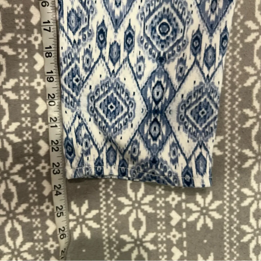 Chico's So Slimming‎ Diamond-Print Girlfriend Crops Size 8 Chico's Size 1 - Image 11