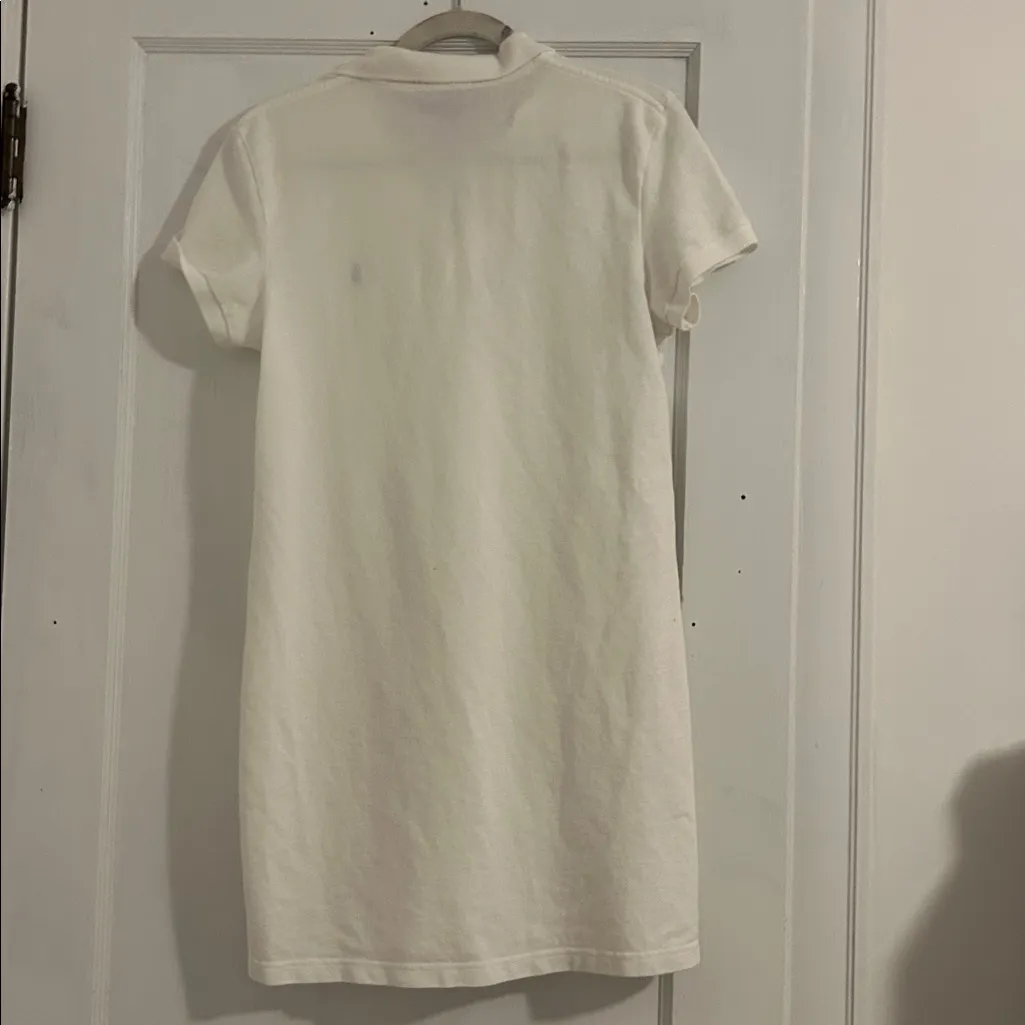Polo Sport Cotton Polo Dress in White- L - Image 6