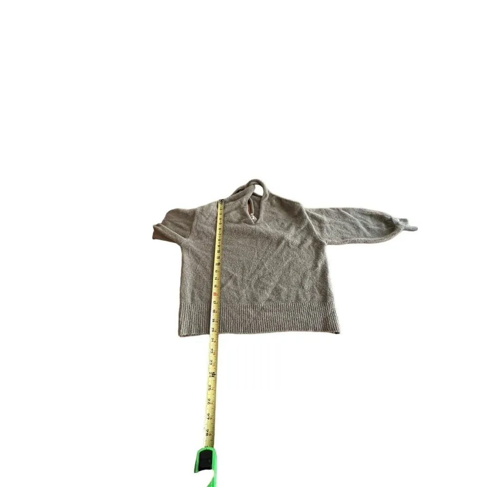 Versona Womens Sage Green Cross Over V-Neck Open Back Sweater Size S - Image 8