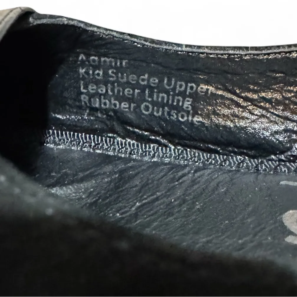 DS LUXE LABEL Black Gold Studded Flats Size 7 Ballet Flats Edgy Quirky Leather - Image 8