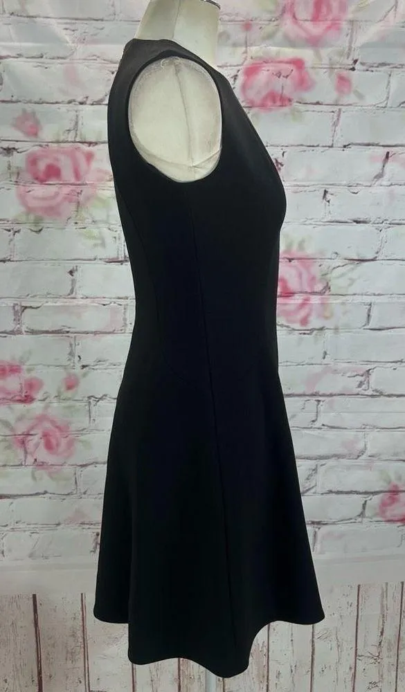 Kate spade black sleeveless rear gold zipper A-line dress size 2 - Image 6