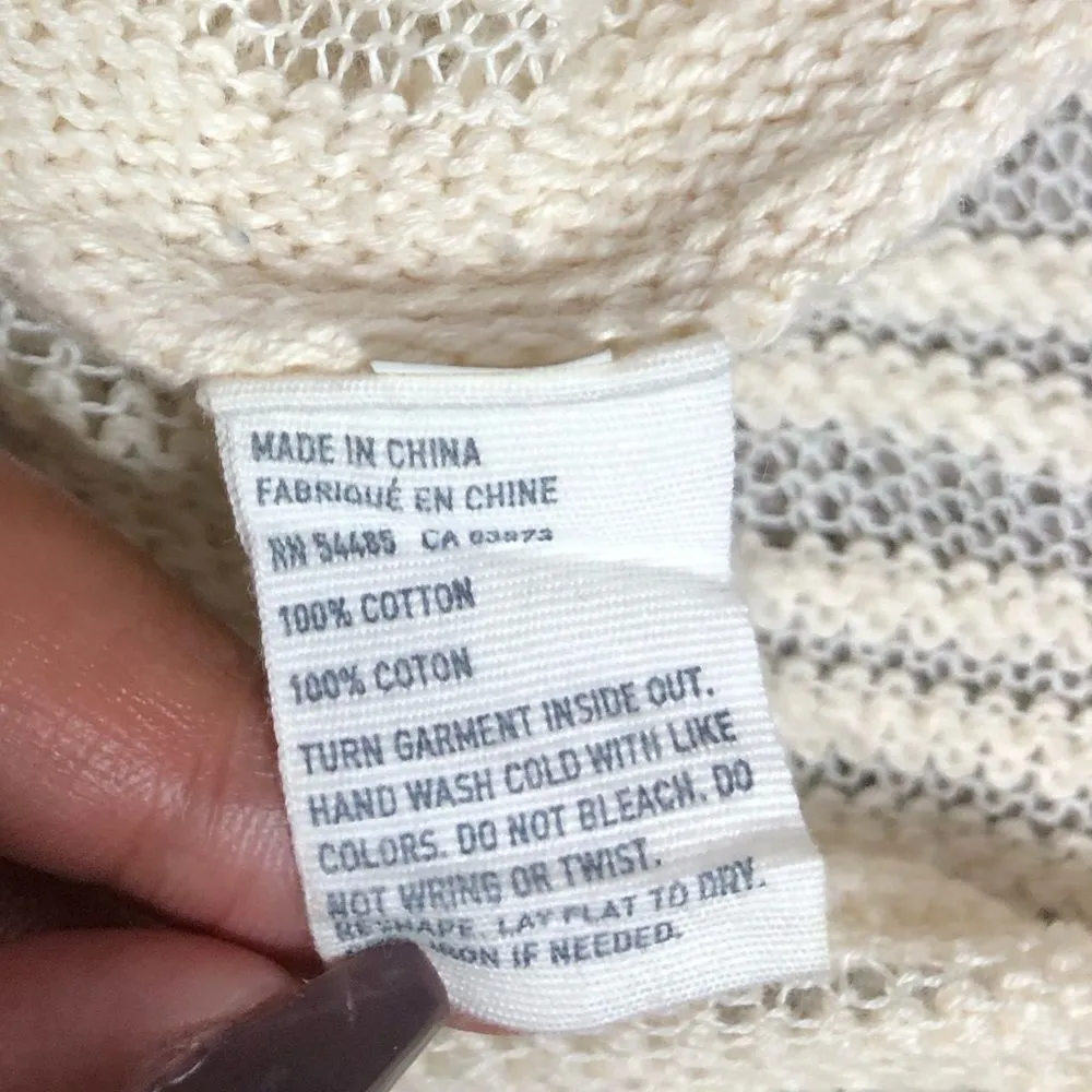 American Eagle Ivory Crochet Cotton Tank Coverup Tunic Dress - Image 5