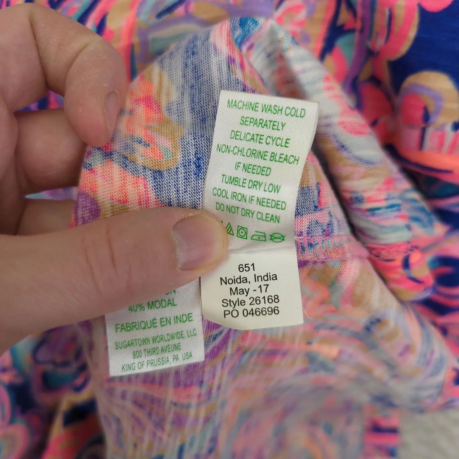 Lilly Pulitzer‎ Dev Dress Shift Drop Me A Lime Womens Medium Sleeveless Paisley - Image 9