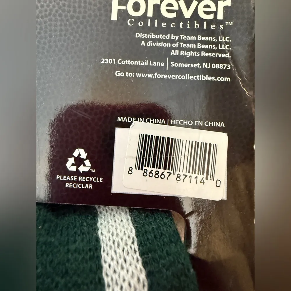 NFL FOREVER COLLECTIBLES VINTAGE New York Jets Team Scarf Green - Image 3