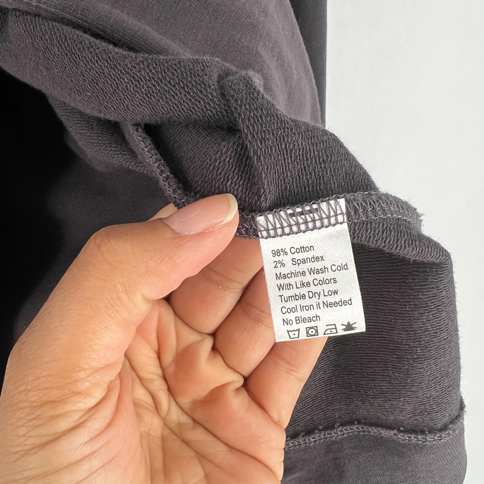 Lilla P Sweatshirt Womens Large Brown Cotton Cozy Knit Funnel Neck Button Front - Image 7