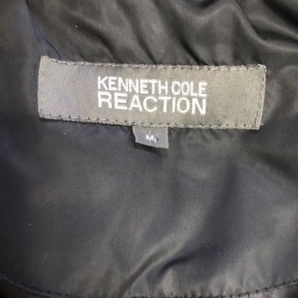 Kenneth Cole Reaction Women’s Black Full Zip Feather Puffer Jacket Size M - Image 5