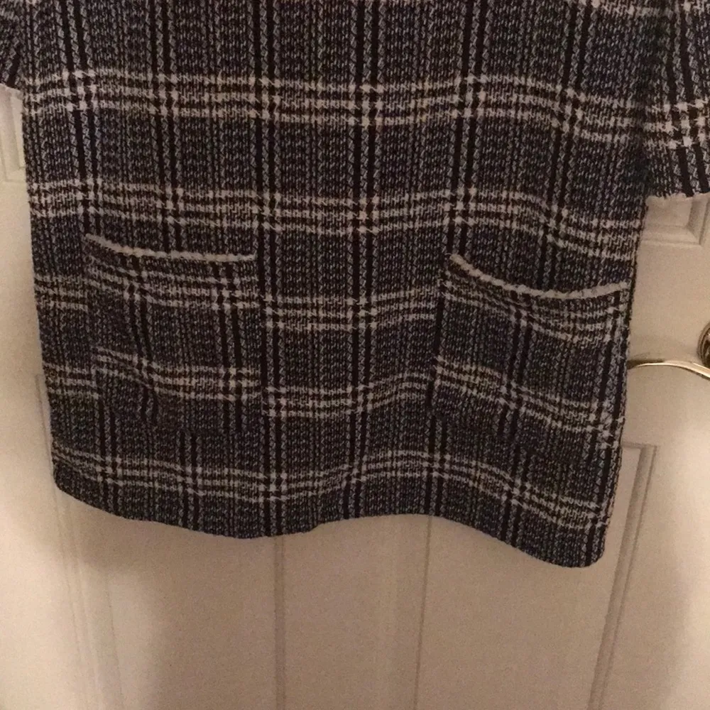 Zara plaid tweed dress with pockets medium - Image 5