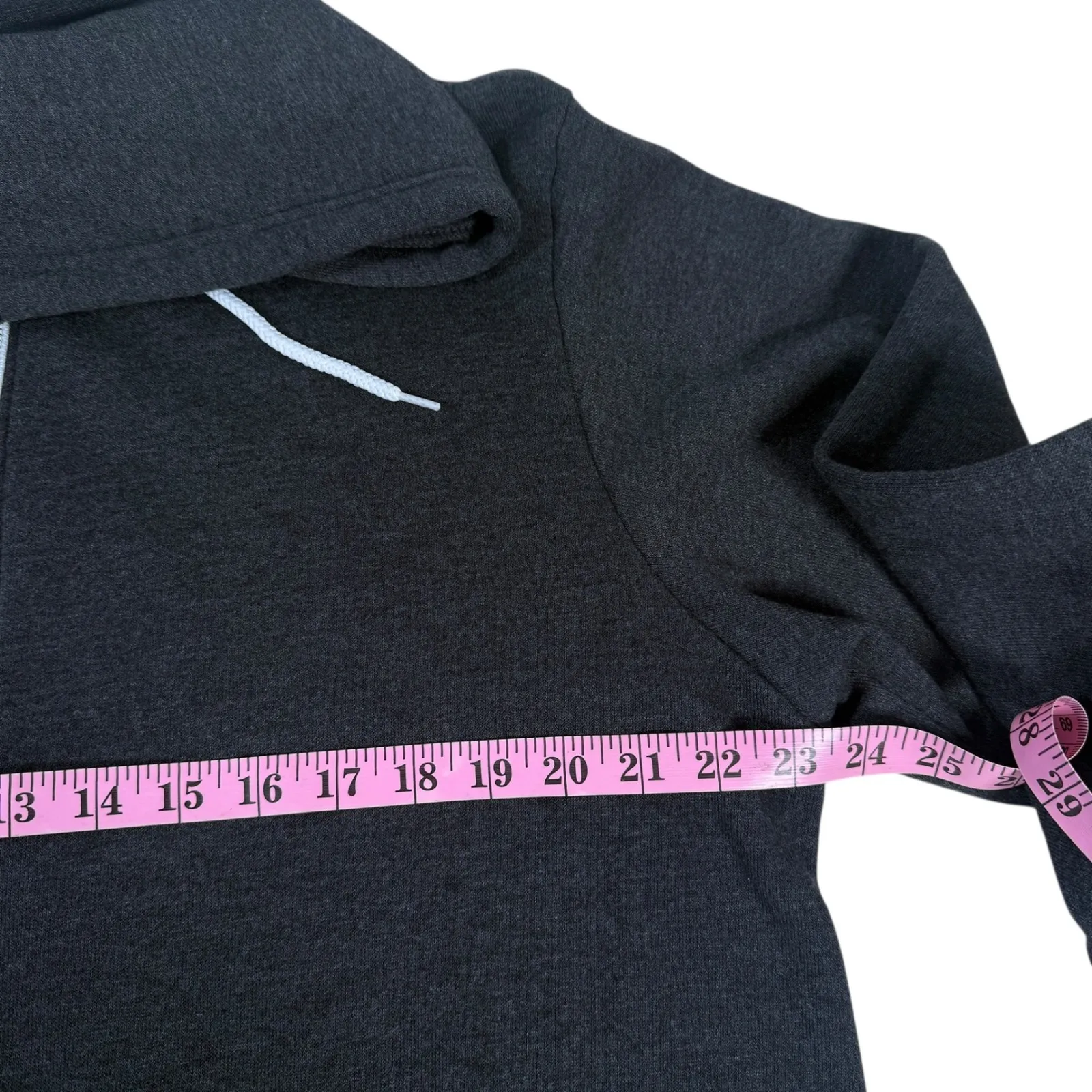 Malibu Farm Bella + Canvas Zip Up Hoodie Sweatshirt Womens XL Gray - Image 3