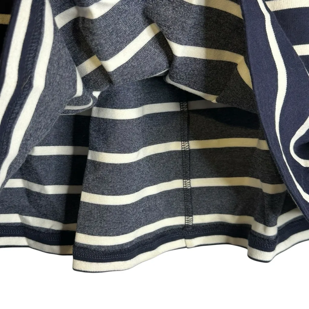 Boden Skirt Women 8R Blue Striped Nautical Ponte Knit Pleated Pockets Mini WG521 Size 8 - Image 5