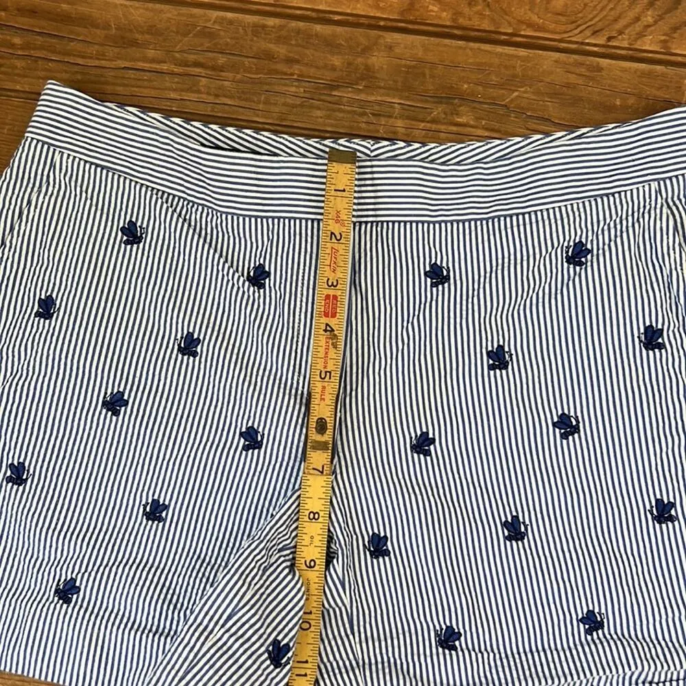 Womens Brooks Brothers striped cotton shorts size 4 - Image 5