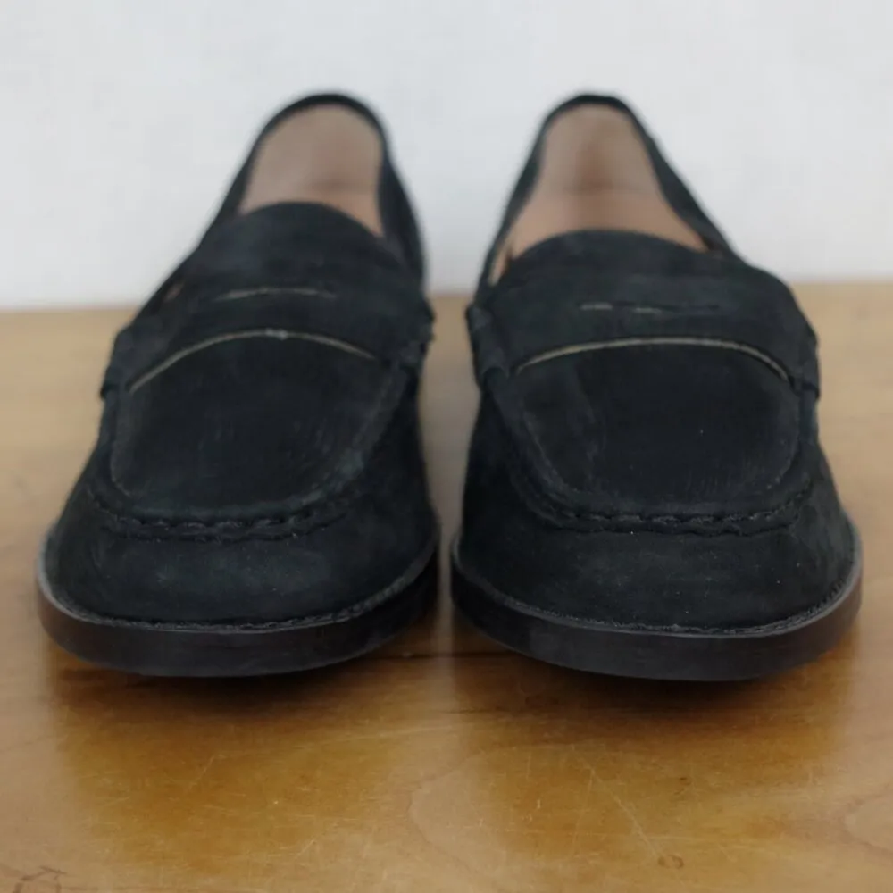Vionic  Waverly Black Leather Nubuck Penny Loafers Size 7 - Image 8