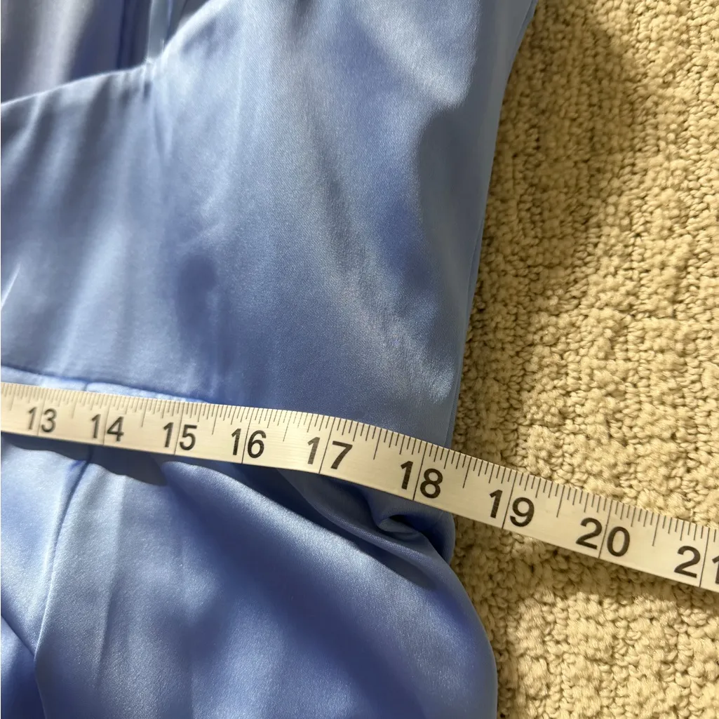 Mac Duggal Strapless Sky Blue Dress - Image 10