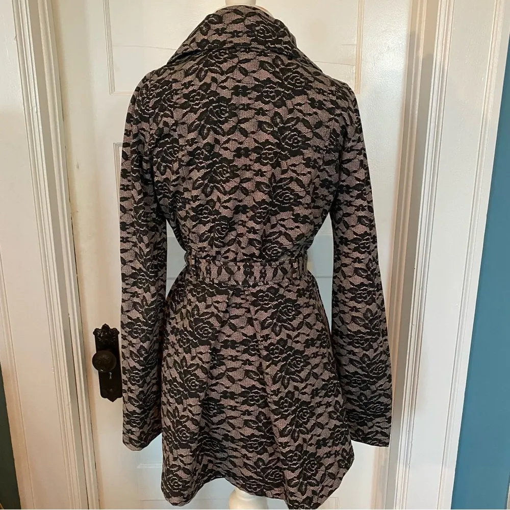 Nude Lace Pea Jacket - Image 3