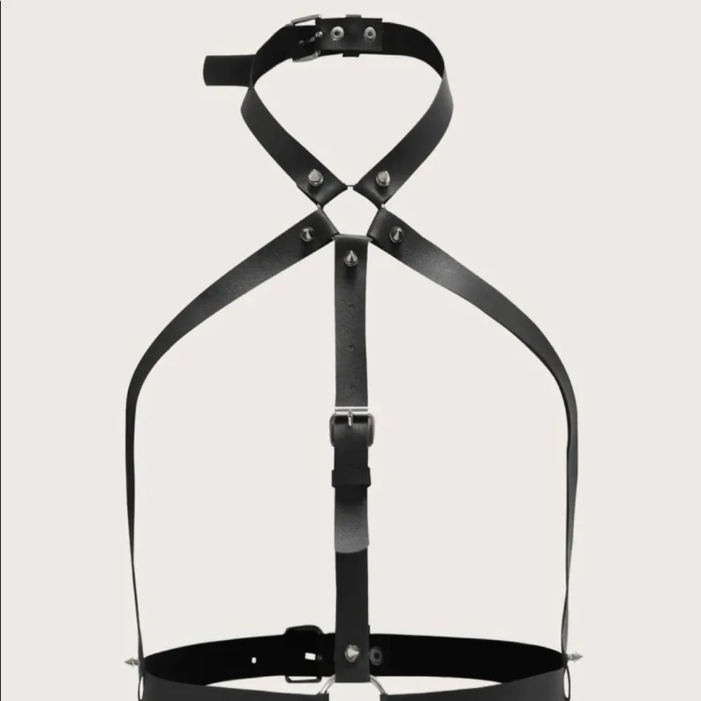 Harness Black Chocker Belt O Ring New - Image 2