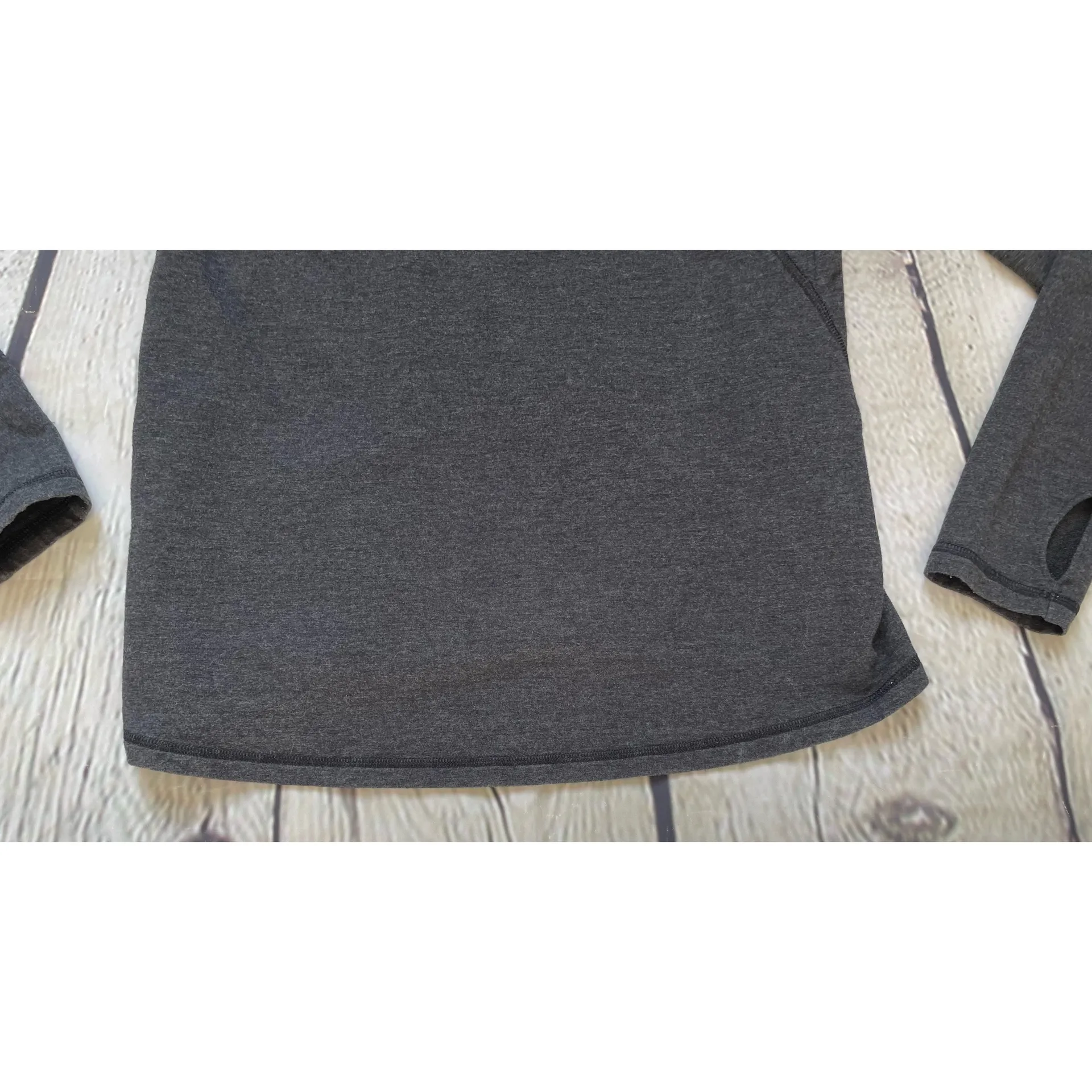 Lucy Activewear Charcoal Grey Surrender Hooded Pullover - Image 15