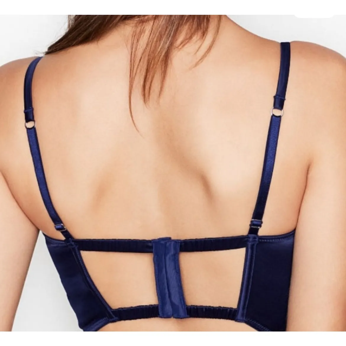 Victoria's Secret Dream Angels Unlined Balconette bra navy blue, size  36 DDD - Image 2