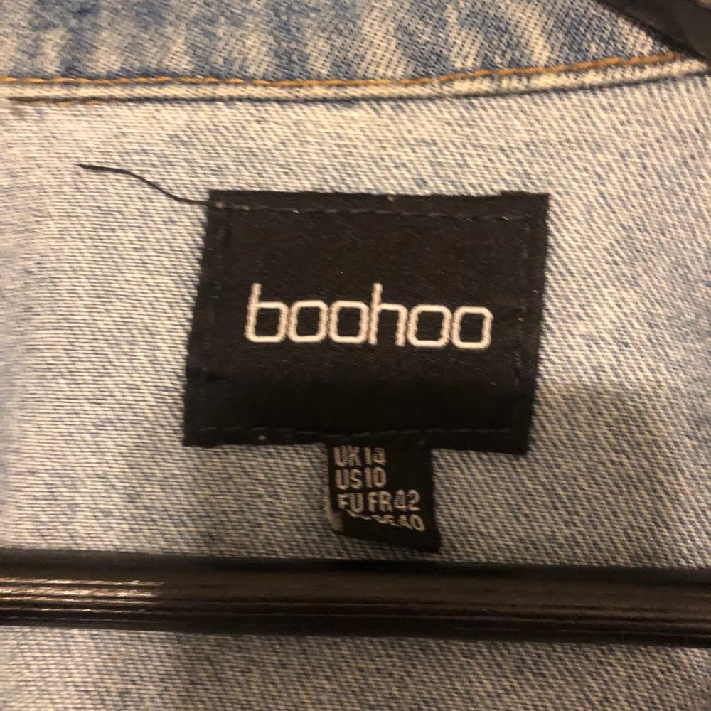 Boohoo Distressed Oversized Denim Jacket - Image 2