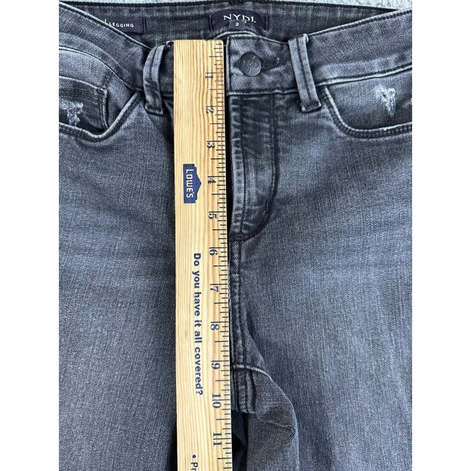 NYDJ Jeans‎ Women 2 Mid Rise Skinny Alina Legging Denim Pants - Image 4