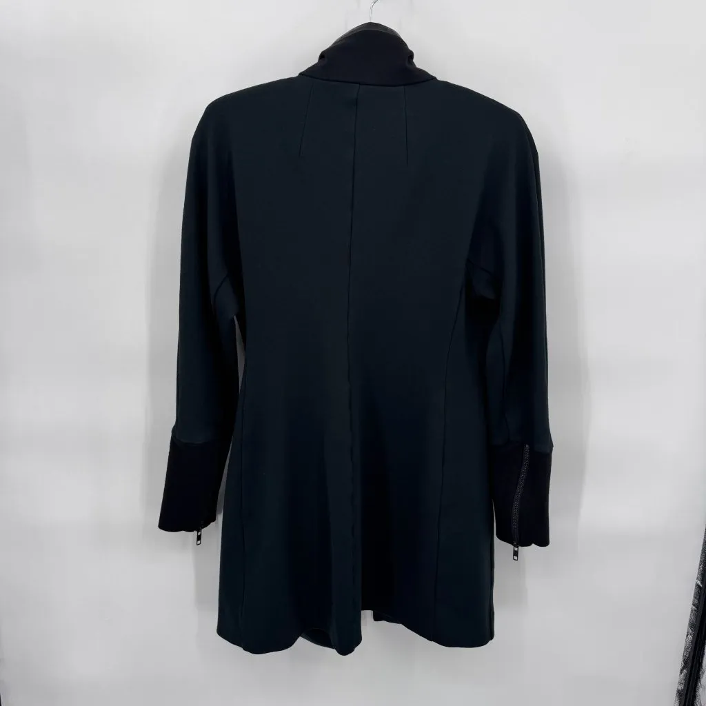 Cabi Renaissance Asymmetrical Zip Jacket‎ Womens S Green Black Rayon Style 3725 - Image 8