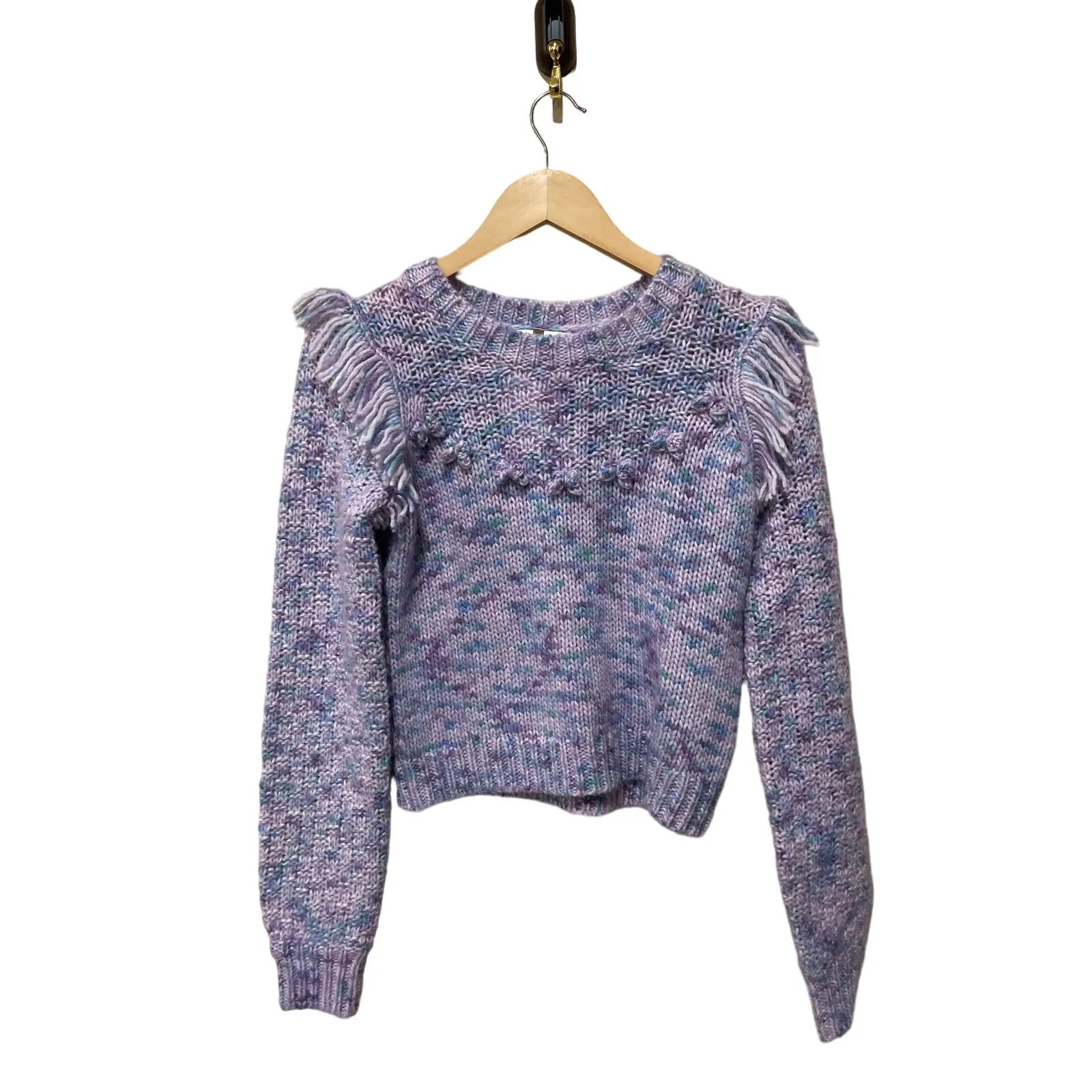 LOVESHACKFANCY Koru Fringe Sweater‎ Size Small NWOT - Image 10