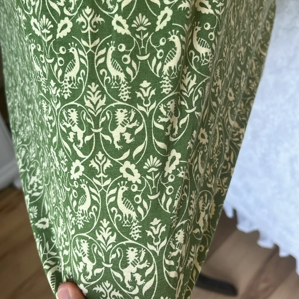 Babydoll MSSP  Specialty Products Green Peacock Print Tank - Image 4