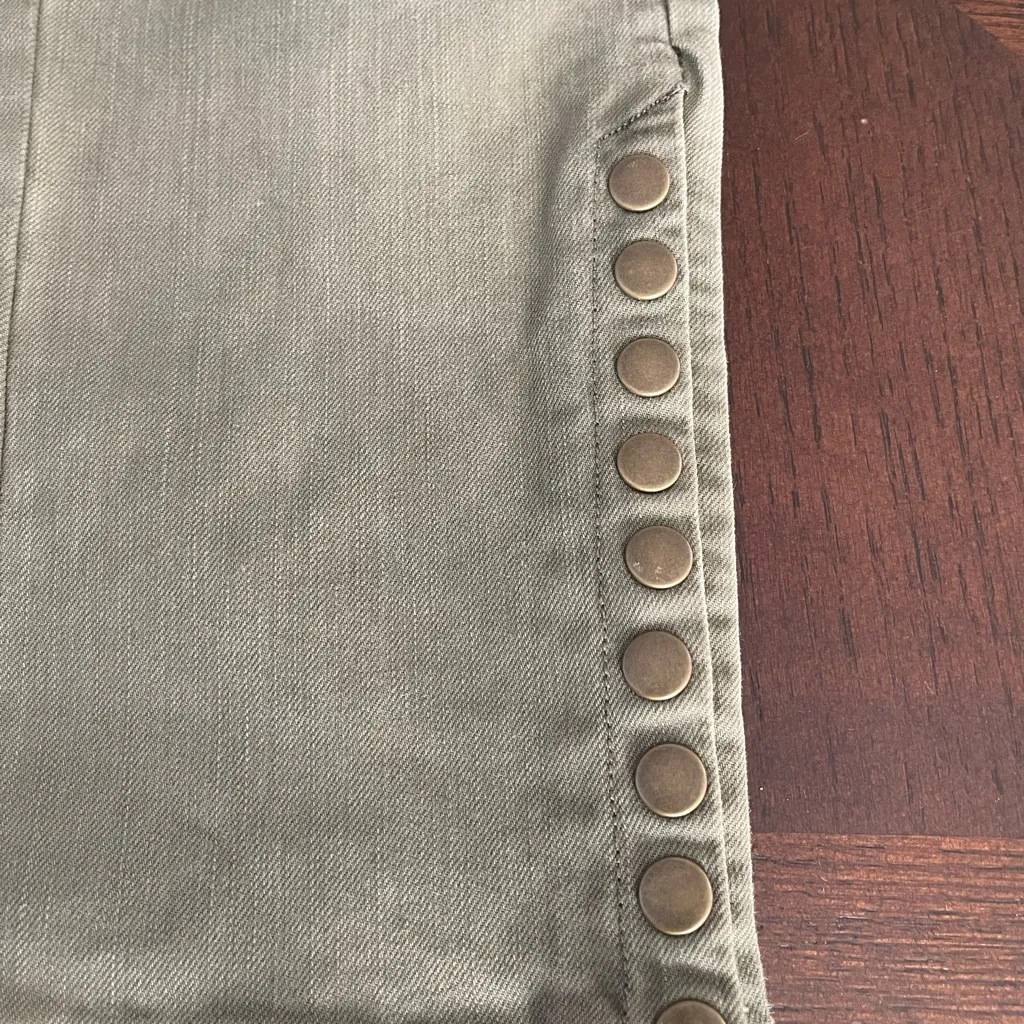 Soft Surroundings  Khaki Pants with Button Accents - Image 8