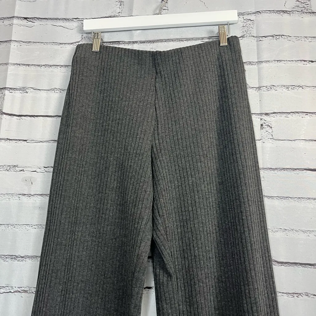 Donna Karan New York Grey Ribbed Stretch Sweatpants Women’s SP Minimalist Casual - Image 6