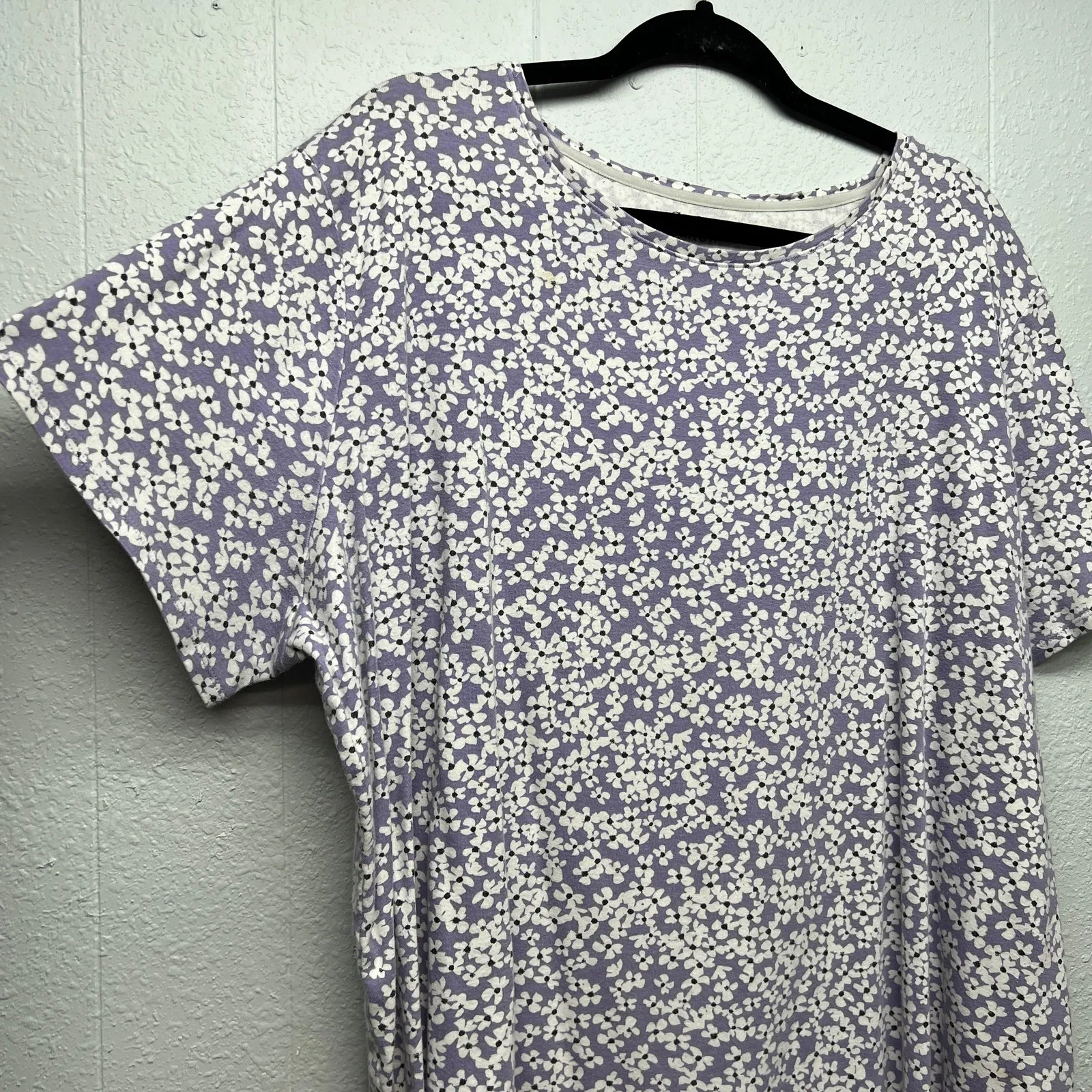 Croft & Barrow Floral Lavender Top Womens 3X Breathable Casual Everyday Wear - Image 5