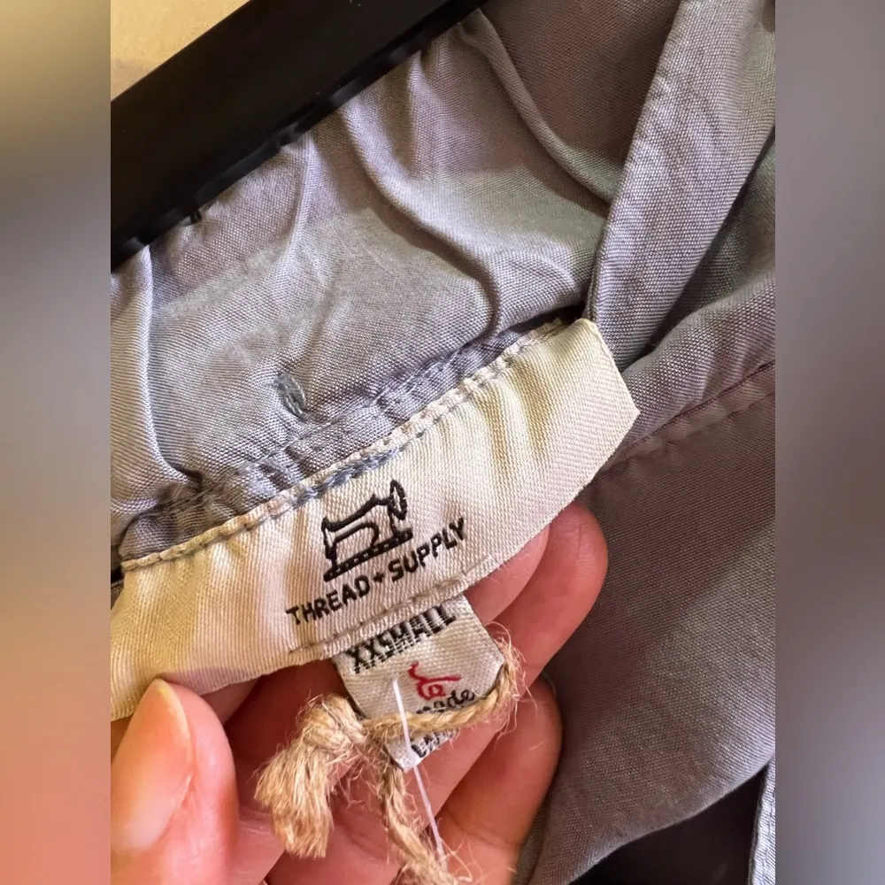 Thread Supply Paperbag Pants gray wide leg size XXSmall - Image 16