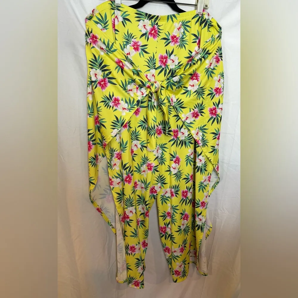 Lands End Women’s Plus Size UPF 50 Sun Protection Pareo Swim Coverup Pant Size2X - Image 2